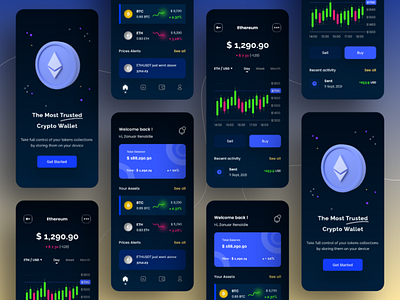 Cryptocurrency Wallet App Design