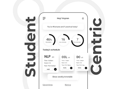 Lecture and attendance management adobexd app appdesign mobile mobileapp mobiledesign uiux userexperience