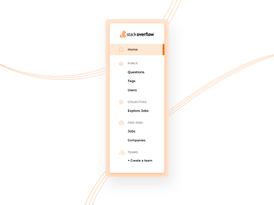 Side bar navigation menu adobexd design navigation ui uiux website