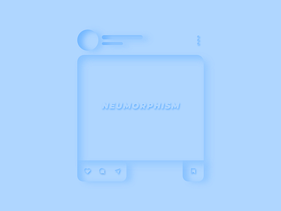 Instagram Neumorphism design 3d adobexd design illustration neumorphism shadows ui uiux