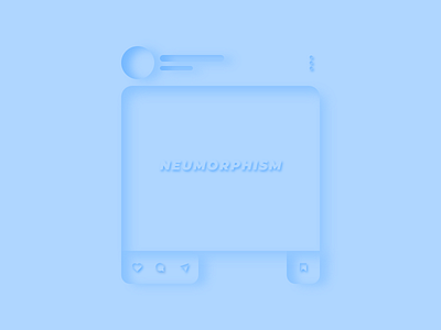 Instagram Neumorphism design