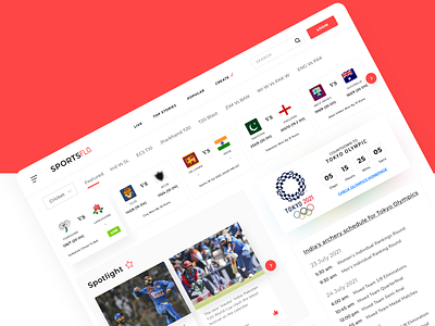 SportsFLo News & updates adobexd branding design landing logo news sports ui uiux update webdesign website