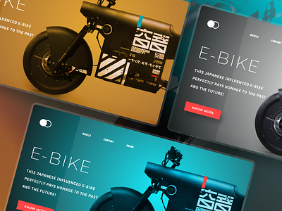 E-bike homepage design(variant)