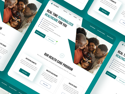 Health based website redesign adobexd branding design landing logo ui uiux website