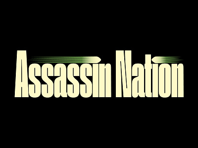 Assassin Nation action branding bullet comic book comic books comics condensed cover design graphic design logo logo design logos print design print designer sans serif title design typography vector