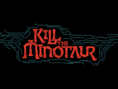 Kill The Minotaur branding comic book comics cover design design distressed graphic design grunge horror logo logo design logos print design resrez scifi title design typography vector