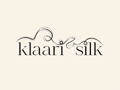 Brand identity design for "Klaari Silk" branding design graphic design icon illustration logo typography