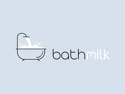 Brand identity design for "bathmilk" branding design graphic design illustration logo typography