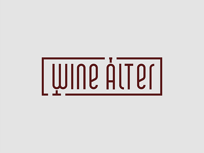 Brand identity design for "Wine Alter" branding design graphic design icon illustration logo typography