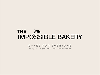 Brand identity design for "The Impossible Bakery" bakery branding design graphic design icon illustration logo typography