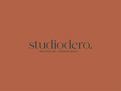 Brand identity design for "studiodero." branding design graphic design icon illustration logo typography