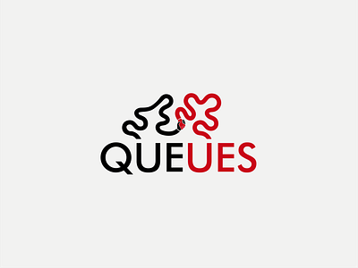 Brand identity design for "Queues" branding design graphic design icon illustration logo typography