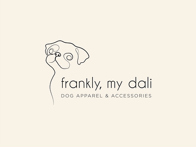 Brand identity design for "frankly, my dali" branding design graphic design icon illustration logo typography