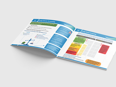 Providers Booklet On Lung Cancer Screenings booklet brand guidlines branding graphic design illustration pamplets veteran