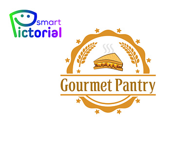 Gourmet Pantry/cake/logo bakery logo branding cake logo cupcake logo design graphic design illustration logo smart pictorial smartpictorial sweets logo vector