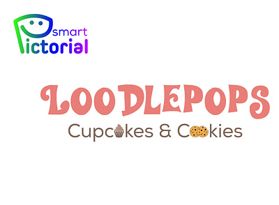 CUPCAKE & COOKIES LOGO 3d brand branding cookies cupcakes logo design graphic design graphics illustration logo smart pictorial smartpictorial sweets vector