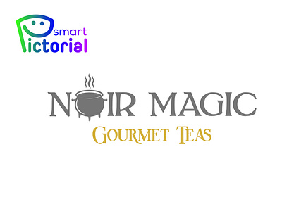 NOIR MAGIC/TEAS/LOGO brand branding coffee logo company logo design graphic design graphics greentea logo illustration logo logo creator logo designer logo maker professional logo designer smart pictorial smartpictorial tea logo vector