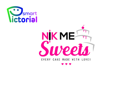 NIKE Sweets logo brand branding cake logo chocolate logo cookies logo cupcakes logo design graphic design graphics illustration logo logo crteator logo designer logo maker professional designer smart pictorial smartpictorial swweets logo vector