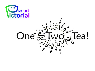 One Two Tea logo 3d brand branding coffee logo design graphic design greentea logo illustration logo logo creator logo designer logo maker professional logo designer smart pictorial smartpictorial tea logo vector