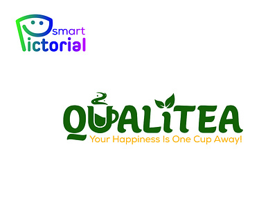 QUALITEA LOGO brand branding business logo coffee logo design drink logo graphic design graphics greentea logo illustration logo logo creator logo designer logo maker smart pictorial smartpictorial tea logo vector