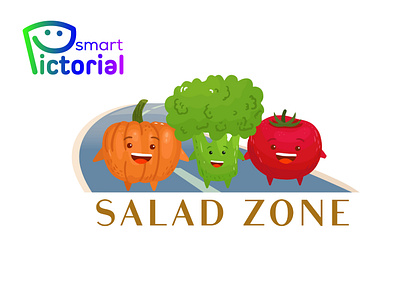 SALAD ZONE/restaurant/brand/logo 3d branding cafe logo coffee logo design graphic design illustration logo logo creator logo designer logo maker professional logo maker restaurant logo smart pictorial smartpictorial tea logo vector