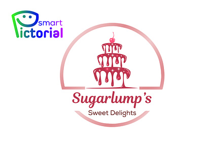 Sugarlump's logo brand branding cakes logo cupcakes logo design graphic design graphics illustration logo logo creator logo designer logo maker professional logo designer smart pictorial smartpictorial vector