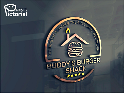 BUDDY'S BURGER SHACK/logo bakery logo brand logo branding cafe logo company logo design designer designs graphic design graphics illustration logo restaurant logo smart pictorial smartpictorial vector