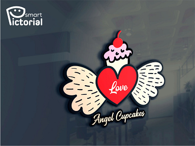 Angle Cupcakes/bakery/logo bakery brand branding design graphic design graphics illustration logo logo brand logo creator logo maker professional logo designer smart pictorial smartpictorial vector