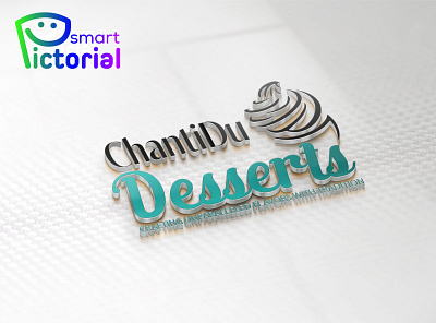 Desserts logo bakery logo brand logo branding chocolate logo cookies logo design desserts logo graphic design illustration logo logo bdesigner logo creator logo maker professional logo maker smart pictorial smartpictorial sweets logo vector