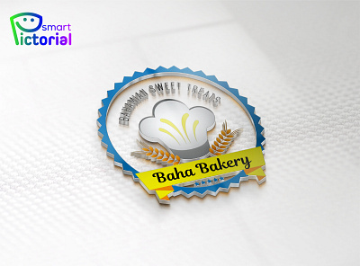 BAHAMAIN SWEETS /LOGO bakery logo brand branding company logo design graphic design graphics illustration logo logo creator logo designer logo maker professional logo maker smart pictorial smartpictorial vector