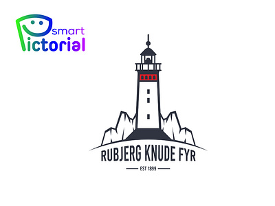 RUBJERG KUNDE FYR/LOG0 3d brand branding business logo design graphic design graphics icon illustration logo logo creator logo designer logo icon logo maker professional logo maker smart pictorial smartpictorial vector