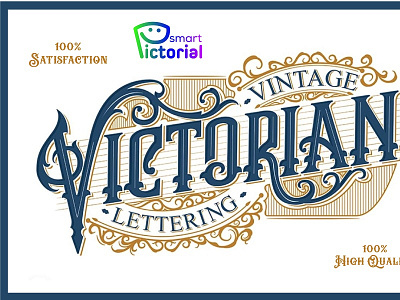 VICTORIAN VINTAGE LOGO 3d branding design graphic design graphics brand illustration logo logo creator logo designer logo maker professional logo maker smart pictorial smartpictorial vector