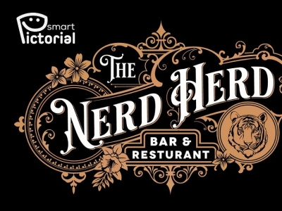 THE NERD HERD/Branded logo