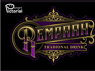 Rempaah Traditional drink logo 3d brand logo branding business logo company logo design graphic design logo smart pictorial smartpictorial vector