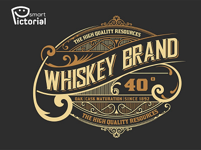 Whiskey Brand/Company logo 3d branding design graphic design logo logo creator logo designer smart pictorial smartpictorial ui vector