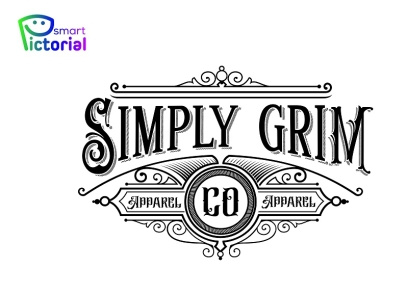 Simply Grim logo/business logo branding company brand design graphic design graphic logo logo logo designer logo maker smart pictorial smartpictorial vector