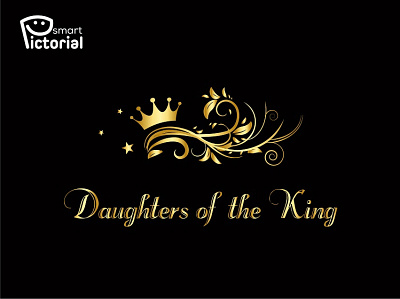 Daughter of the King logo/Beauty logo beauty logo branding design graphic design logo logo creator make up logo professional graphic designer smart pictorial smartpictorial vector