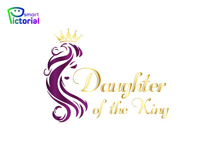 Daughter of the King logo/ custom logo/company logo beauty logo branding business logo company logo design graphic design graphic designer logo logo creator logo designer logo maker professional logo maker smart pictorial smartpictorial vector