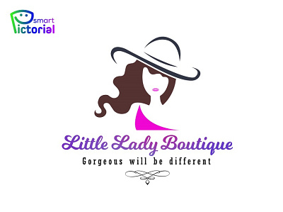 Little Lady Botique logo/Gorgeous logo 3d botique logo brand logo branding business logo company logo design graphic design logo smart pictorial smartpictorial vector