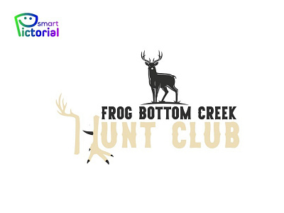 FROG BOTTOM CREEK LOGO/BRAND LOGO/COMPANY LOGO 3d branding design graphic design logo logo creator logo designer logo maker professional designer smart pictorial smartpictorial vector