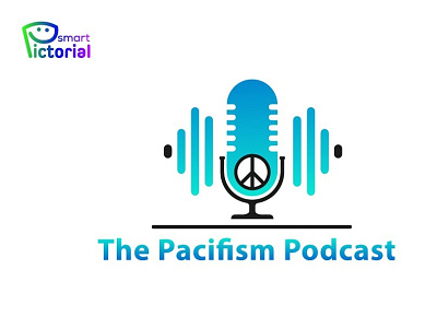 The Pacifism Podcast brand logo 3d branding design graphic design logo logo creator logo design logo maker professional logo maker smart pictorial smartpictorial vector