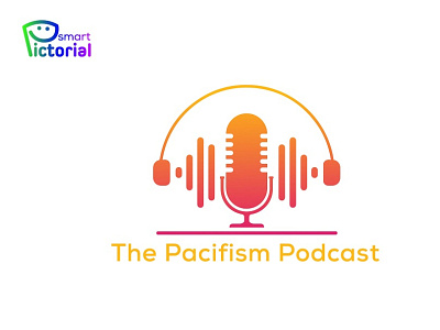 THE PACIFISM PODCAST LOGO BRAND 3d branding design graphic design logo logo brand logo creator mokeup logo professional logo maker smart pictorial smartpictorial vector