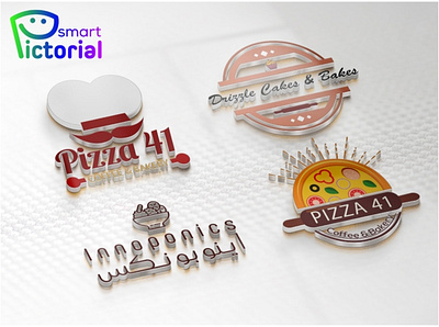 Pizza 41 logo/ company logo 3d branding design graphic design logo logo creator logo designer logo maker smart pictorial smartpictorial vector