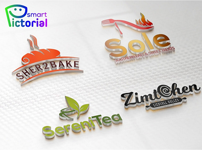 SHER2BAKE logo brand logo branding business logo creator logo design graphic design logo smart pictorial smartpictorial vector