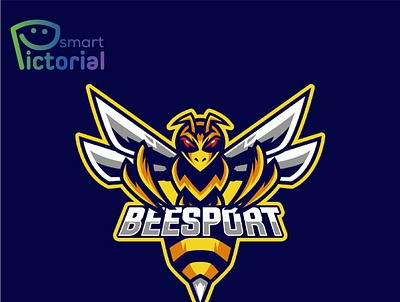 BEESPORT LOGO 3d branding design graphic design logo logo creator logo designer logo maker smart pictorial smartpictorial vector