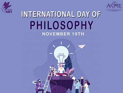 INTERNATIONAL DAY OF PHILOSOPHY 3d branding design graphic design graphic design agency logo logo creator professional logo designer smart pictorial smartpictorial smartpictorials agency vector