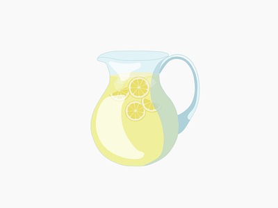 Lemonade abstract adobe adobe illustrator aesthetic aesthetics day design highlights hot hotday ice icecubes illustration lemon lemonade lemons lights pitcher shadows yellow