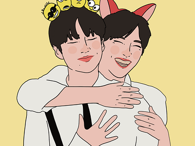 Seungyoun & Eunsang cho seungyoun fanart illustration kpop lee eunsang procreate x1