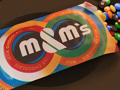 M&M's redesign! after effects branding c4d candy design illustrator logo mms packaging texture typography