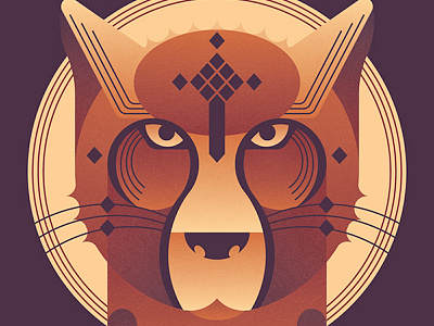 Geometric Cheetah animal cheetah dkng geometric shapes skillshare texture